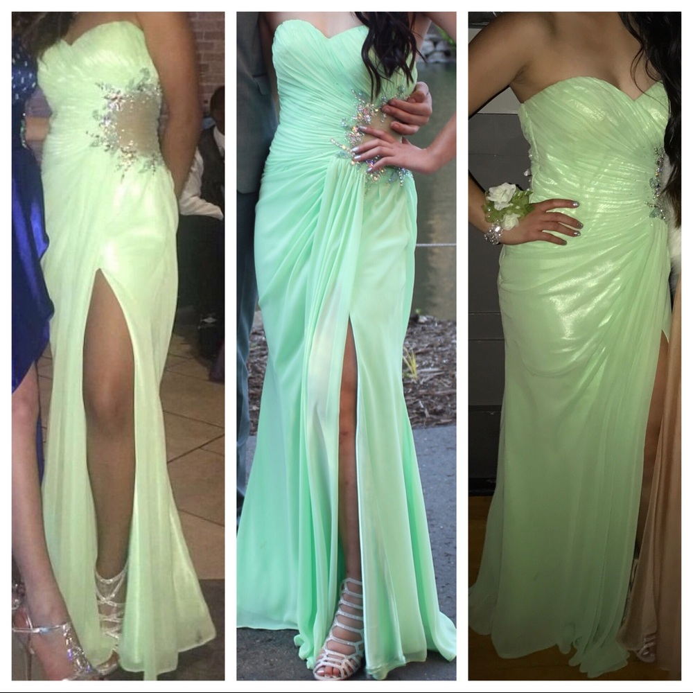 Lime Green Prom Dress